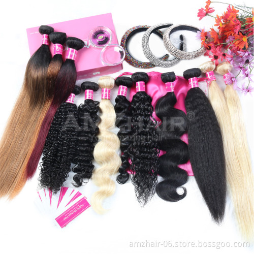 11A Grade Top Quality Human Hair Weave Double Drawn Mink Virgin Brazilian Cuticle Aligned Hair Water Curly Wave Bundle Extension